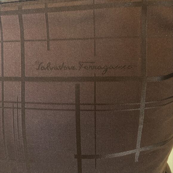 SALVATORE‎ FERRAGAMO Vintage NWT Nylon & Leather Shoulder Bag Tote Hand Bag - Picture 4 of 10